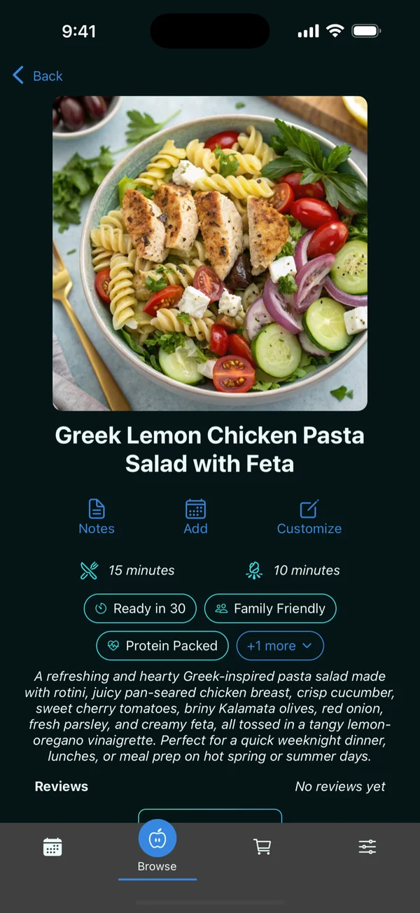 Portions: Recipe detail